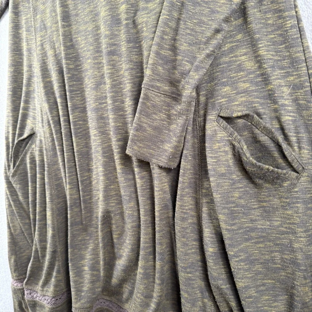 Anthropologie Saturday Sunday Dress Women XS Green Cowl Boho Cottage Midi Shift‎ - Picture 12 of 13